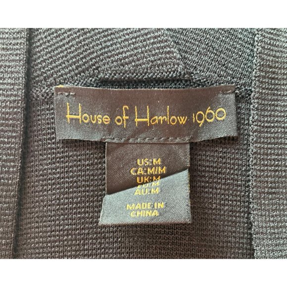 house of harlow 1960 RevolveSz.Med.Midi dress Black Bodycon Compression Sculpt - Picture 5 of 8